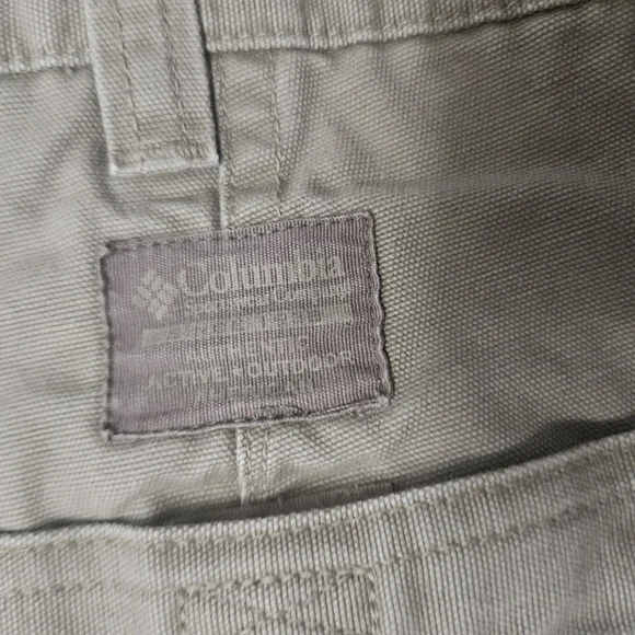 Columbia Mens Shorts Size 36 Cotton Brown Flat Front Casual Chino! - Picture 4 of 9